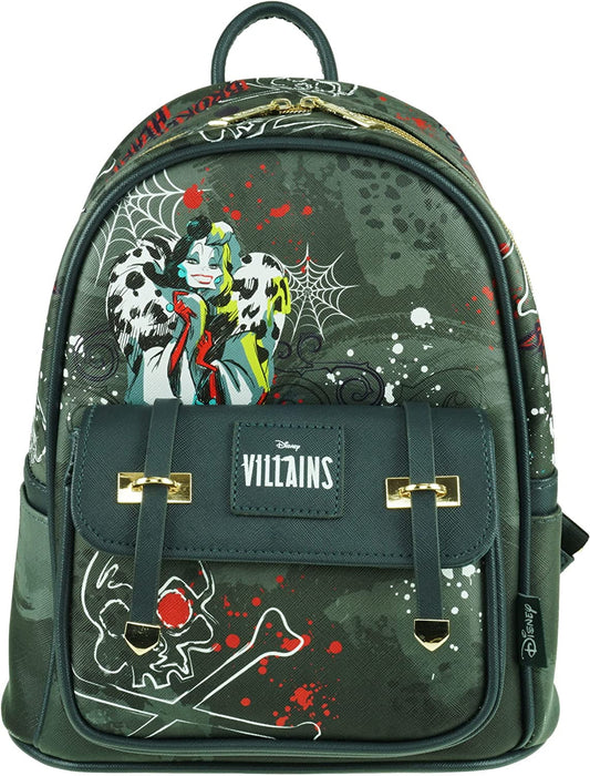 Disney Villains -- Cruella de Vil 11-inch Vegan Leather Mini Backpack