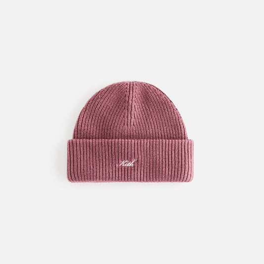 Kith Kids Script Classic Cotton Beanie - Wine