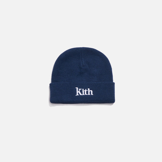 Kith Kids Serif Beanie - Navy