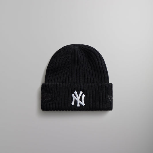 Kith & New Era for the New York Yankees Knit Beanie - Black