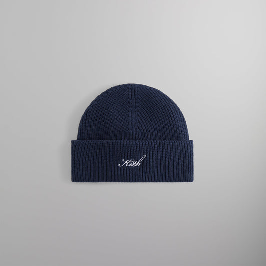Kith Script Logo Mia Beanie - Nocturnal