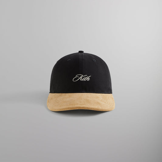 Kith Premier Logo Brushed Cotton Aaron Cap - Black