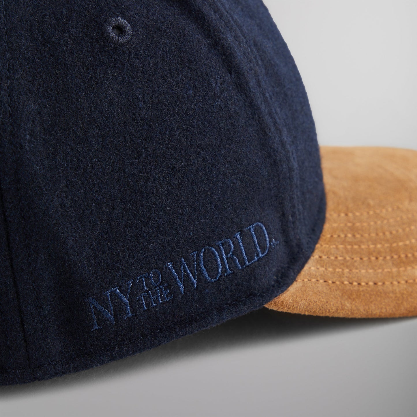 Kith & '47 for New York Yankees Unstructured Wool Fitted With Suede Brim - Nocturnal