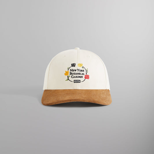 Kith for New York Botanical Garden Twill Aaron Cap With Suede Brim - Sandrift