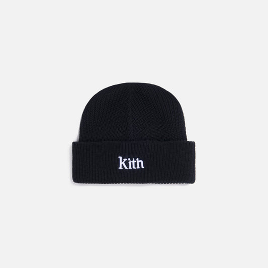 Kith Women Ribbed Mia Beanie - Black
