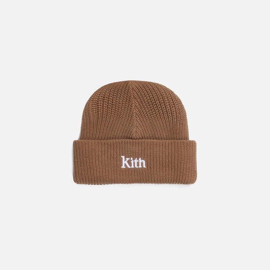 Kith Women Ribbed Mia Beanie - Chai