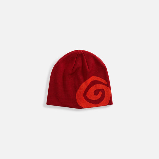 Ostrya Swirl Merino Beanie - Maroon