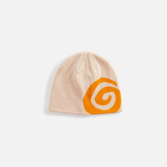 Ostrya Swirl Merino Beanie - Natural