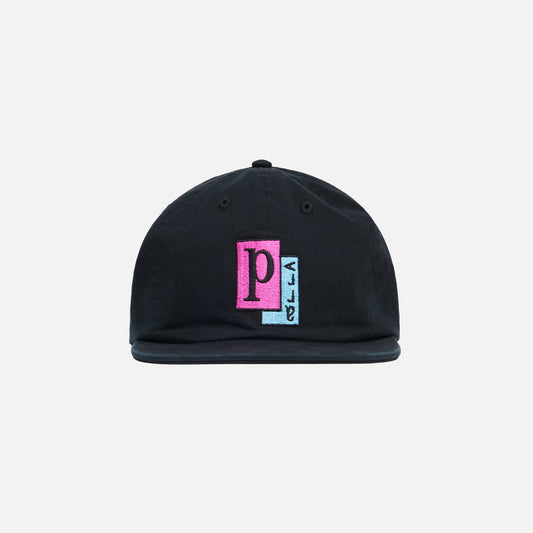 by Parra Pages 6 Panel Hat - Black