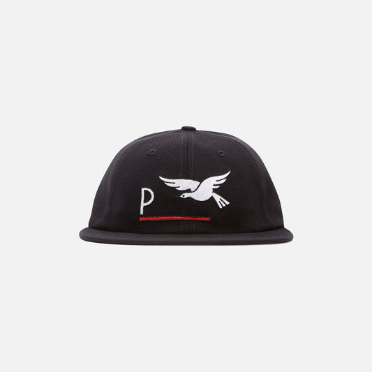 by Parra Surprised 6 Panel Hat - Black