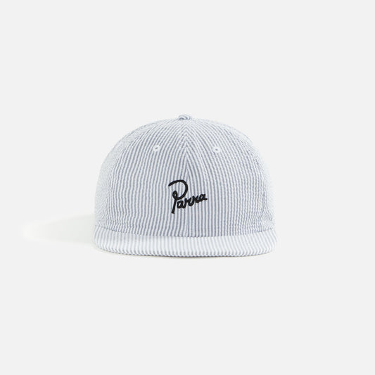 by Parra Classic Logo 6 Panel Hat - White / Grey