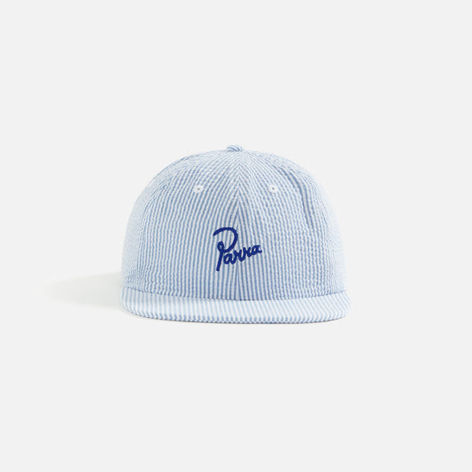 by Parra Classic Logo 6 Panel Hat - White / Blue
