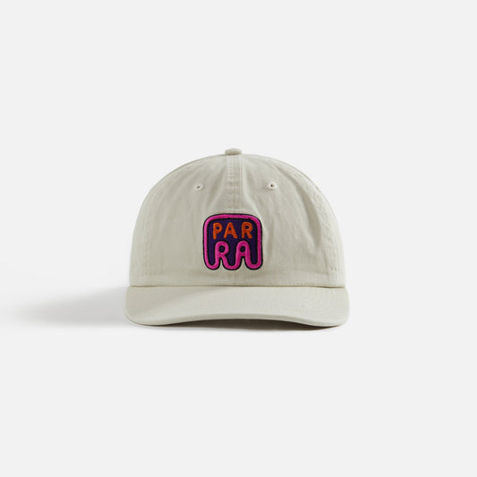 by Parra Fast Food Logo 6 Panel Cap - Off White