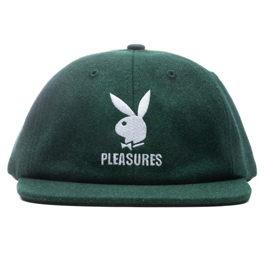 PLEASURES x Playboy PB Wool Strapback Hat - Forest