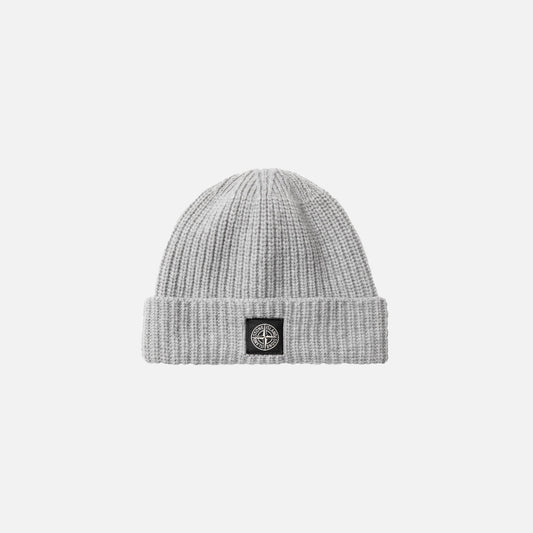 Stone Island Wool Beanie - Grey