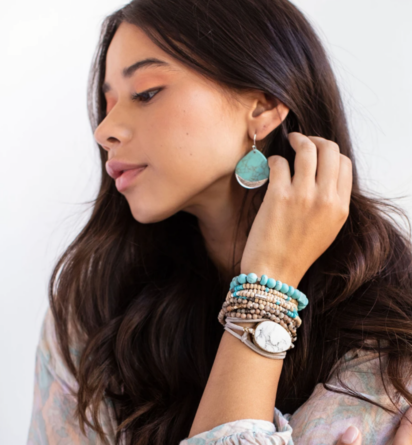Scout - Stone Dipped Teardrop Earring