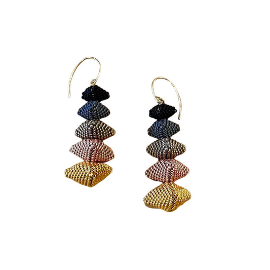 Twelve Apostles Earrings in Gold & Slate