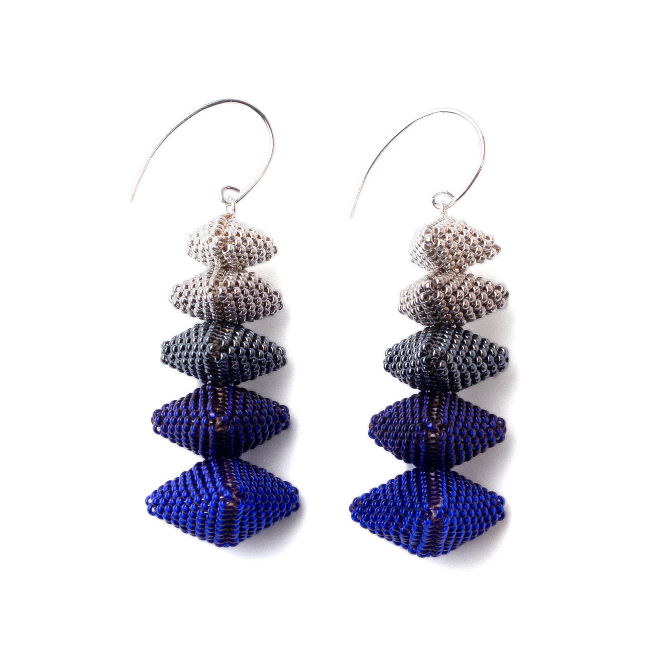 Twelve Apostles Earrings in Indigo & Silver