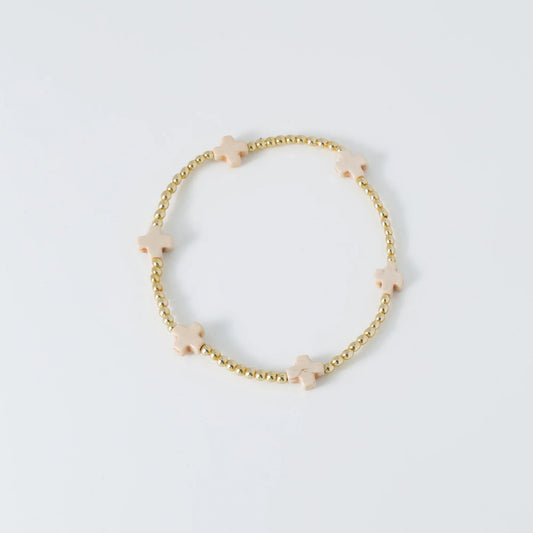 Island Girl Cross Bracelet - Off-White