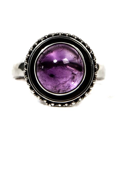 Amethyst Dot Ring