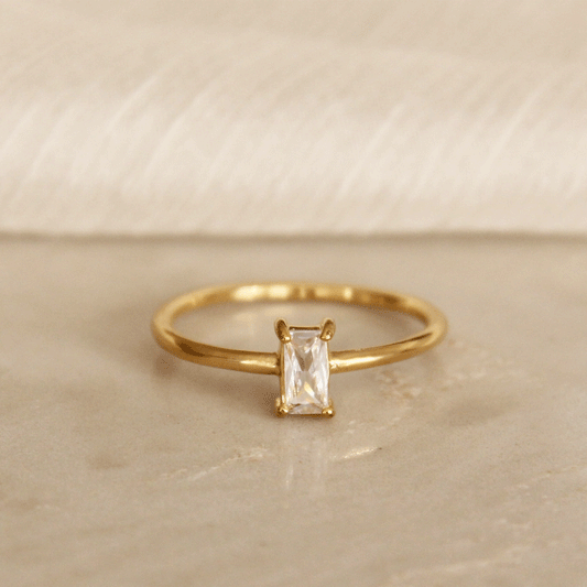 Cz Baguette Ring