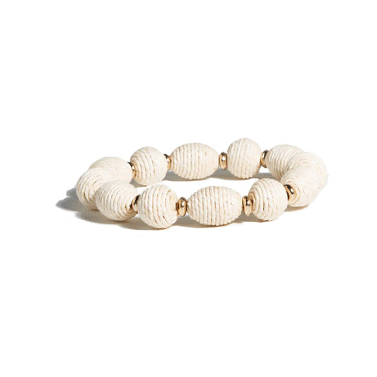 Phoebe Solid Bracelet Cream