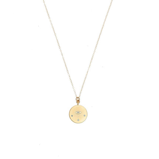 Turquoise Eye Charm Necklace