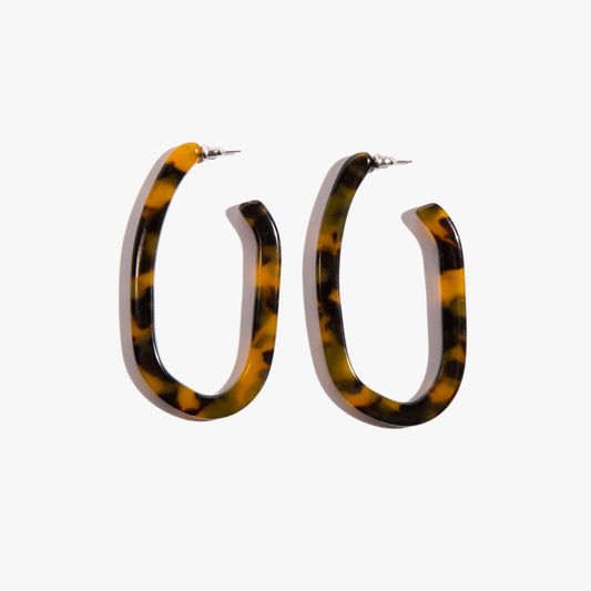 Tortoise Style Oval Hoops