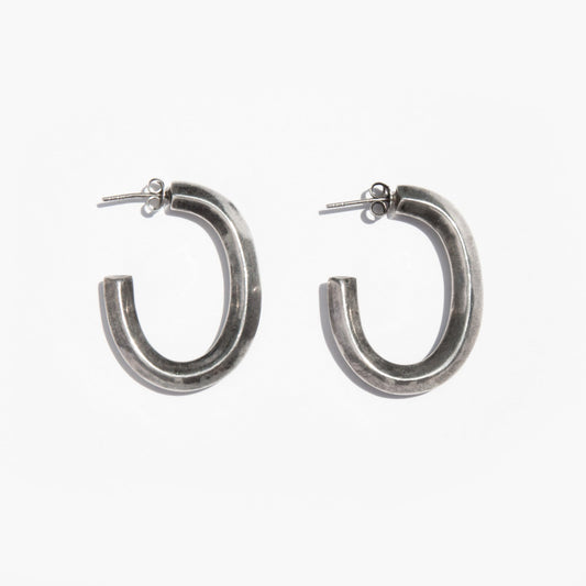 Vintage Sterling Hoop Earrings