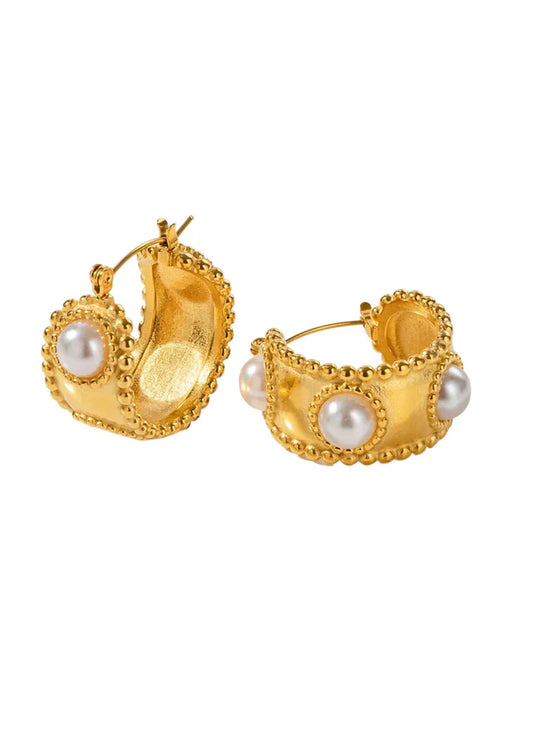 Anne Gold Hoops