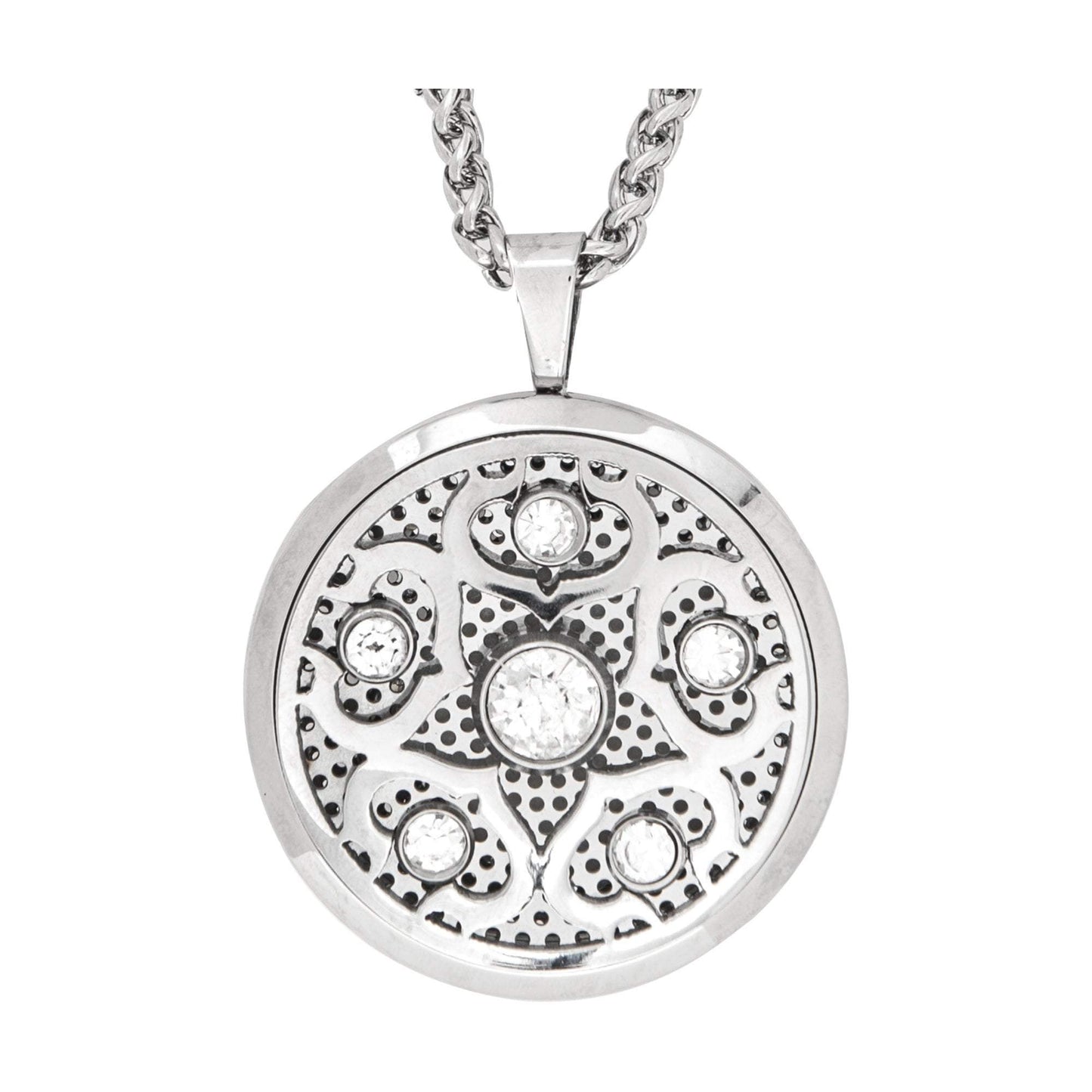 Crystalized Aromatherapy Locket Necklace