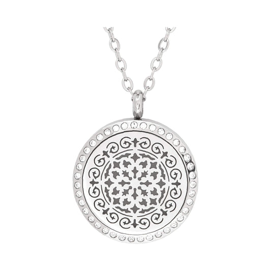 Stainless Steel Siren Crystals Pendant