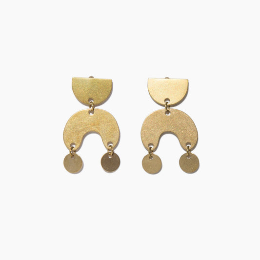 Modern Weaving Mini Moon Dancer Earrings