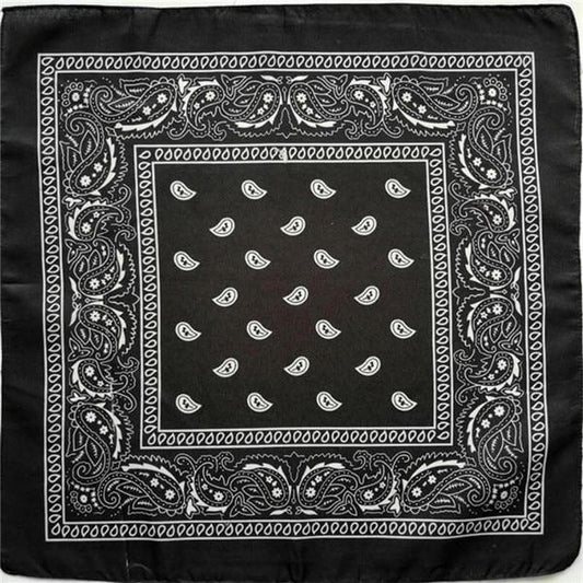 Black paisley bandana