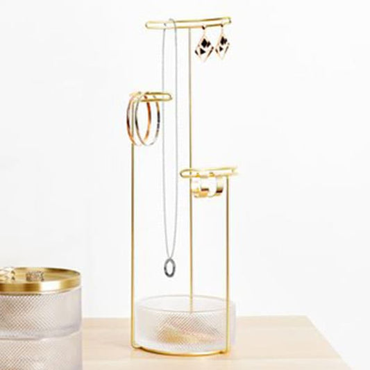 Tesora Jewelry Stand Brass