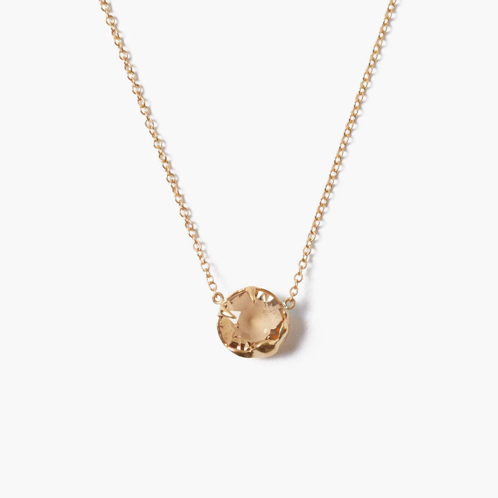 Topaz Organic Drop Necklace