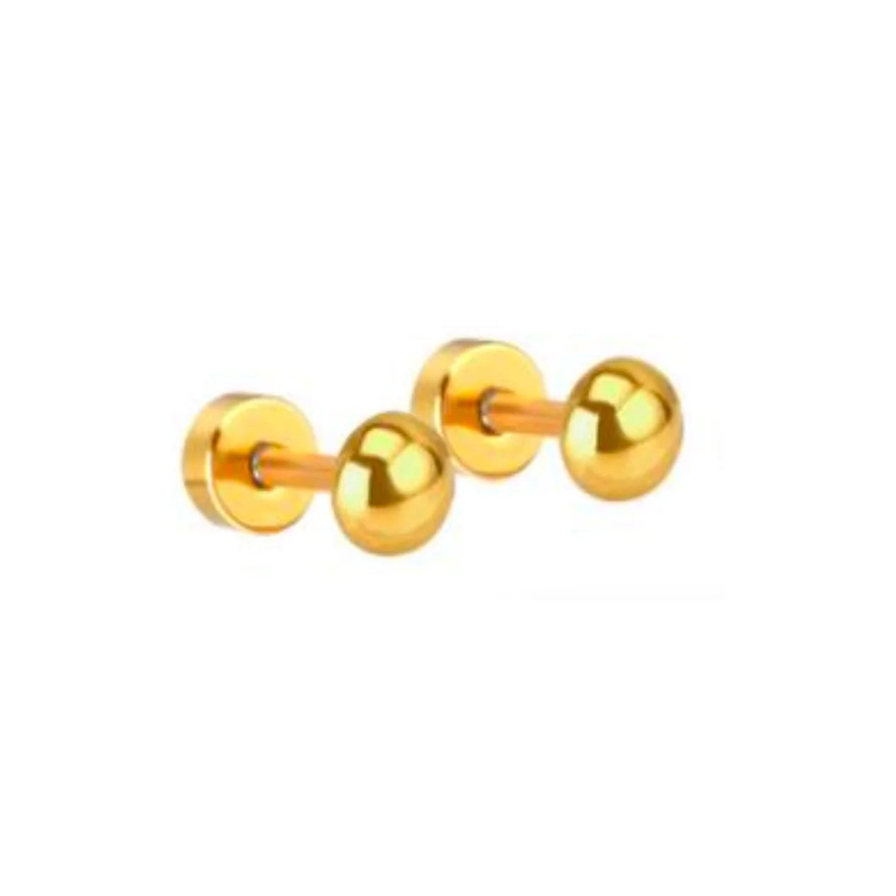 Vera Round Flatback Stud Earrings