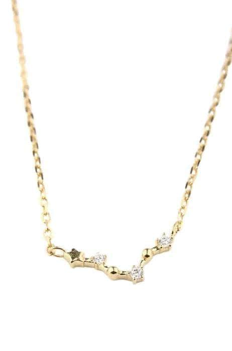 Zodiac Constellation Gold Plated Necklace