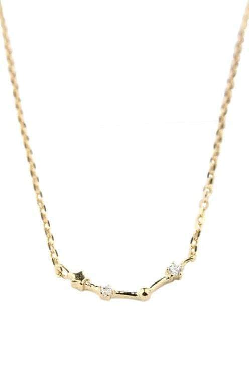 Zodiac Constellation Gold Plated Necklace