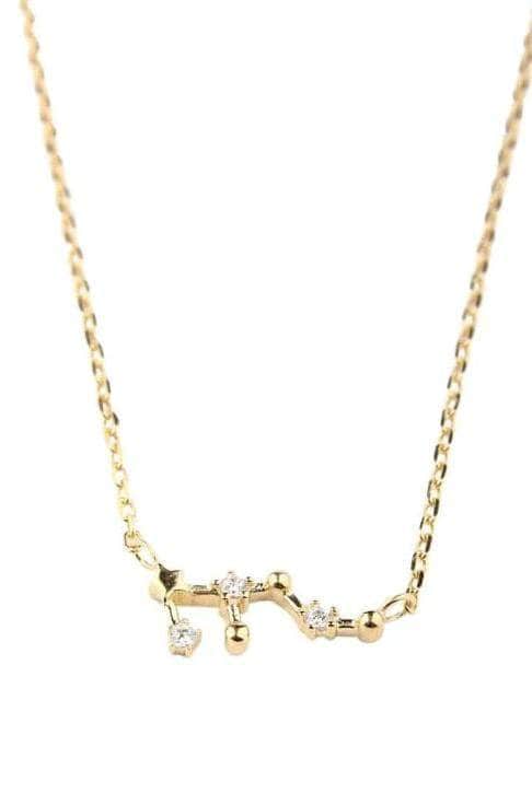 Zodiac Constellation Gold Plated Necklace