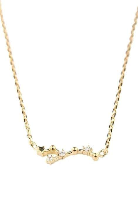 Zodiac Constellation Gold Plated Necklace